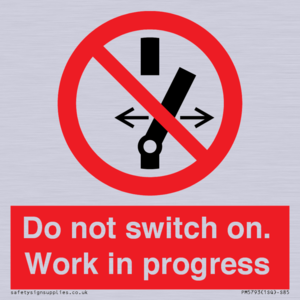 Do not switch on. Work in progress